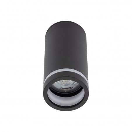 JET BLACK DOWNLIGHT 1* GU10  Tk Lighting