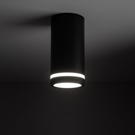 JET BLACK DOWNLIGHT 1* GU10  Tk Lighting