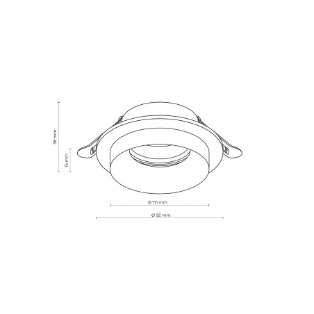 JET WHITE EYE 1* GU10  Tk Lighting