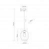ELIO GRAPHITE LAMPA WISZACA 1  Tk Lighting