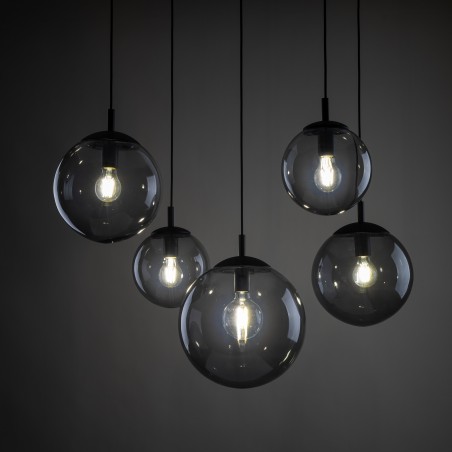 ESME GRAPHITE LAMPA WISZĄCA 5 PAJĄK  Tk Lighting