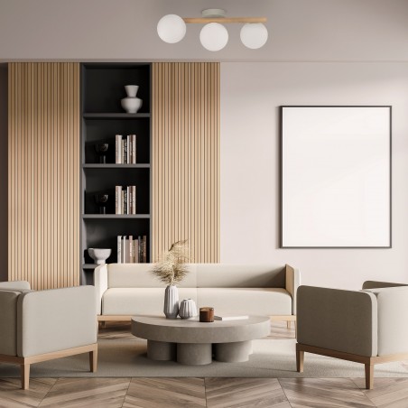 ESTERA WOOD LAMPA SUFITOWA 3 PŁ  Tk Lighting