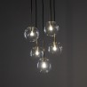 NILOS BLACK / GOLD LAMPA WISZĄCA 5  Tk Lighting