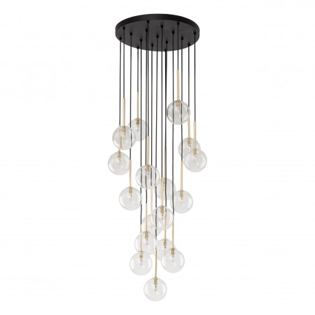NILOS BLACK / GOLD LAMPA WISZACA 17  Tk Lighting