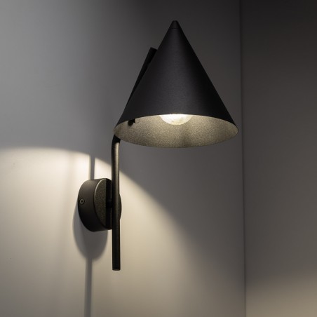 CONO BLACK KINKIET 1  Tk Lighting