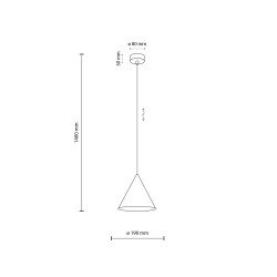 CONO BRICK LAMPA WISZĄCA 1 S  Tk Lighting
