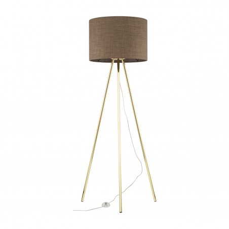 UMBERTO BROWN GOLD LAMPA PODŁOGOWA 1  Tk Lighting
