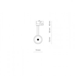 Reflektor CTLS MILO LED BLACK 25W, 3000K 8760 Nowodvorski