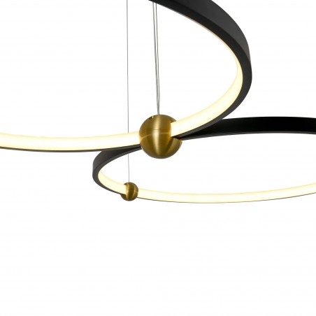 Lampa Wisząca Kido M LED czarny PL0139 YASKR
