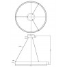 Midway lampa wisząca mała złota Triangle LP-033/1P S GD