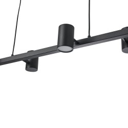 Lampa Wisząca Noe Long 6xGU10 czarna PL0111-BK YASKR