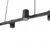 Lampa Wisząca Noe Long 6xGU10 czarna PL0111-BK YASKR