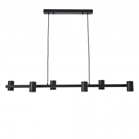 Lampa Wisząca Noe Long 6xGU10 czarna PL0111-BK YASKR