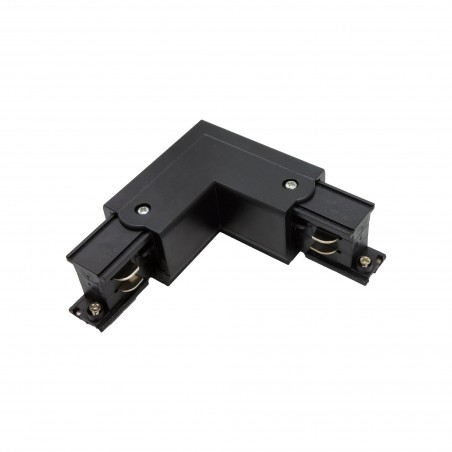Łącznik L prawy do szyn 3F czarny TRA-LR-BK YASKR