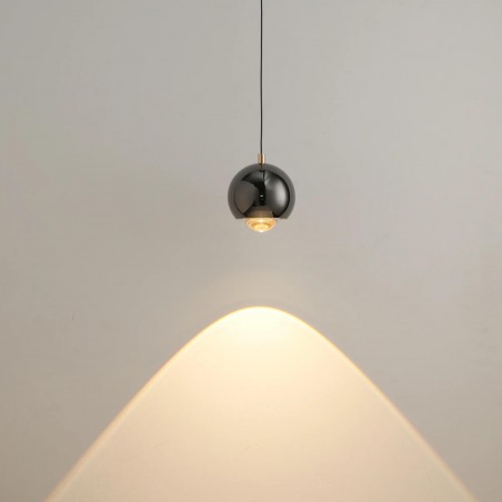 Lampa Wisząca Aurenia 1xLED czarna PL0122-CB YASKR