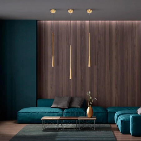 Lampa Wisząca Elysia 1xLED złota PL0121-GD YASKR