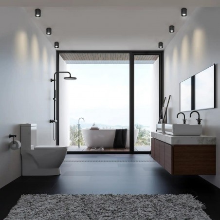 Tubka Luna 1xGU10 czarna IP65 CL0103-BK YASKR