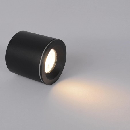 Tubka Luna 1xGU10 czarna IP65 CL0103-BK YASKR