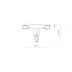 Łącznik T prawy CTLS POWER T CONNECTOR RIGHT-2 WH(T-R2) 8703 Nowodvorski