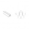 Szynoprzewód CTLS RECESSED TRACK 3 CIRCUIT BLACK 1M 8692 Nowodvorski