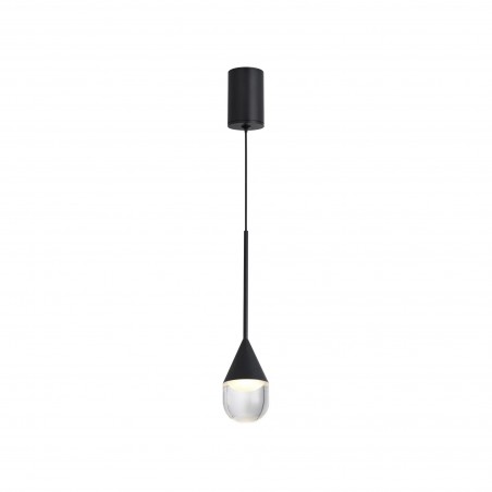 Lampa Wisząca Nata 1xLED czarna PL0104-BK YASKR