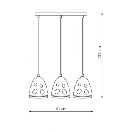 Melt 3 lampa wisząca LP-126/3L