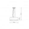 Hudson lampa wisząca czarna/złota LP-043/1P BK/GD