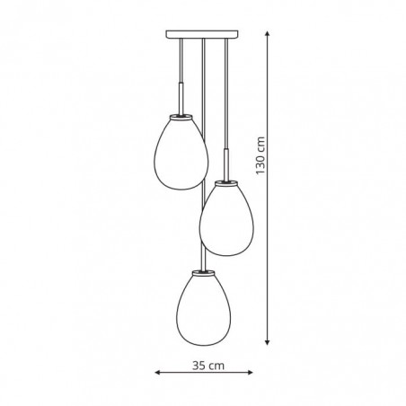 Fondi 3 lampa wisząca LP-1214/3P