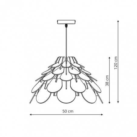 BURGO lampa wisząca duża LP-101335/1P L