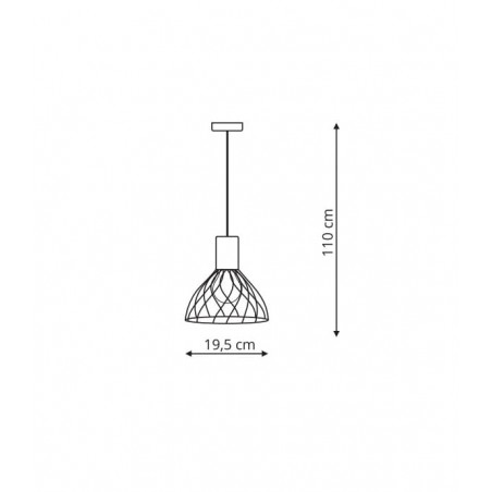 Moderno wisząca mała GU10 LP-1221/1P S BK