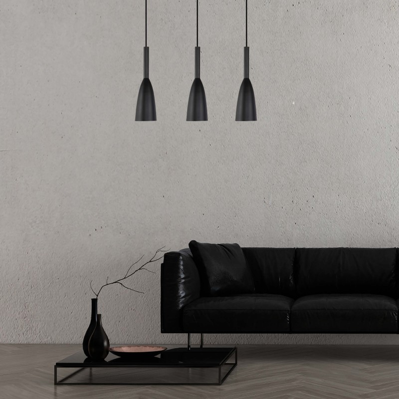 Lampa wisząca Solin wisząca 3xE27 czarna LP-181/3L BK Light Prestige