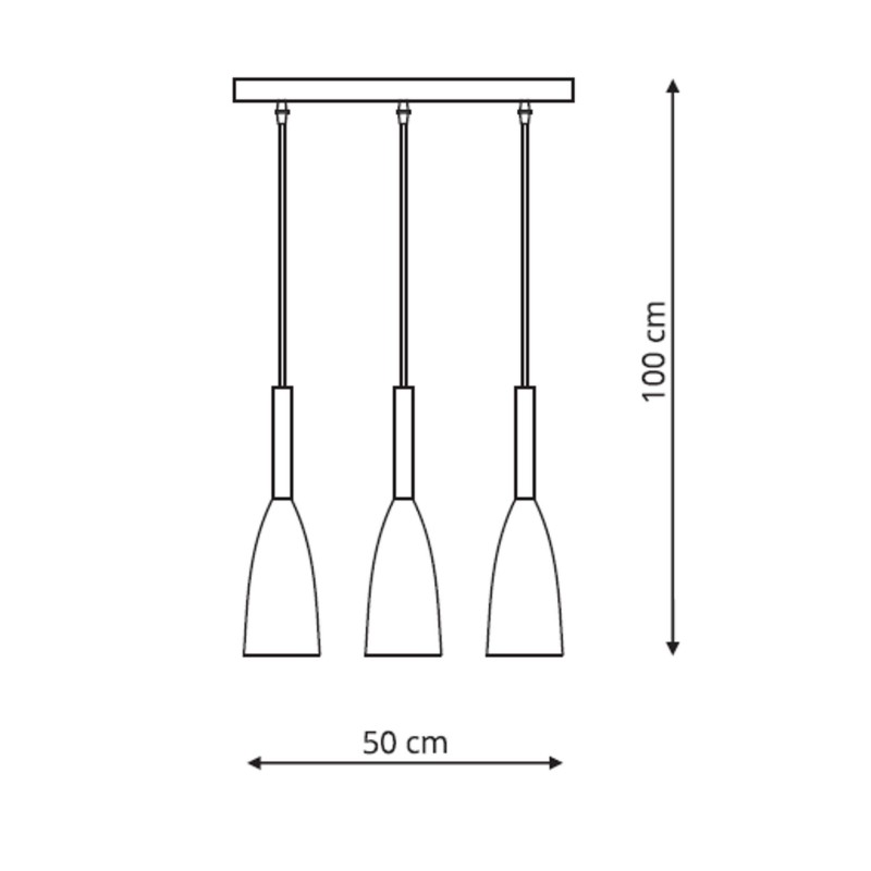 Lampa wisząca Solin wisząca 3xE27 czarno/złota LP-181/3L BK/GD Light Prestige