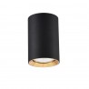 Oczko Manacor 9cm 1xGU10 czarno/złota LP-232/1D - 90 BK/GD Light Prestige