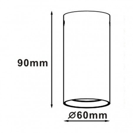 Oczko Manacor 9cm 1xGU10 czarno/złota LP-232/1D - 90 BK/GD Light Prestige