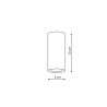 Oczko Manacor 13cm 1xGU10 biało/złota LP-232/1D - 130 WH/GD Light Prestige