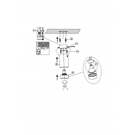 Oczko Manacor 13cm 1xGU10 biało/złota LP-232/1D - 130 WH/GD Light Prestige
