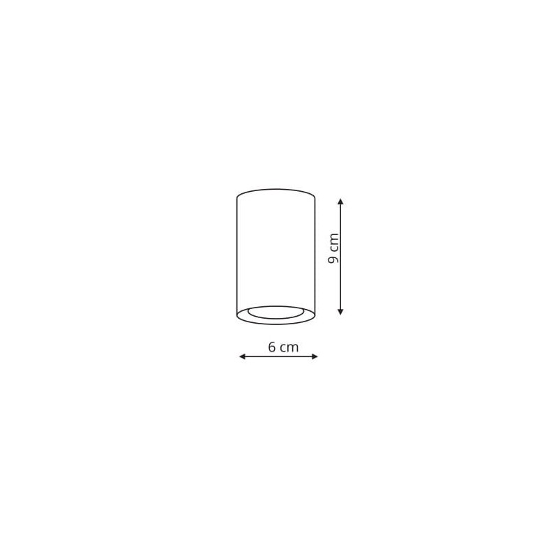 Oczko Manacor 9cm 1xGU10 biało/złota LP-232/1D - 90 WH/GD Light Prestige