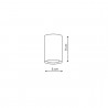 Oczko Manacor 9cm 1xGU10 biało/złota LP-232/1D - 90 WH/GD Light Prestige