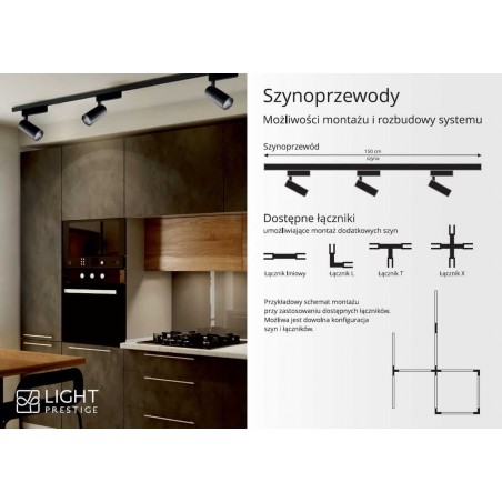 Szynoprzewód 1F 2m biały LP-571/2M-S-WH