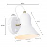 Kinkiet Astama 1xE27 biały LP-1122/1W WH Light Prestige