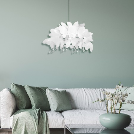 Lampa wisząca Farfalla 1xE27 biała LP-3439/1P WHITE Light Prestige