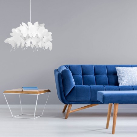 Lampa wisząca Farfalla 1xE27 biała LP-3439/1P WHITE Light Prestige