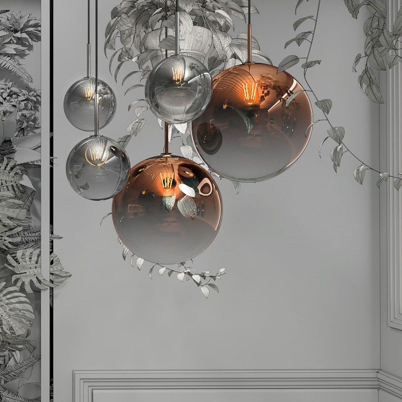 Lampa wisząca Palla mała 1xE14 miedziana LP-2844/1P S MI Light Prestige