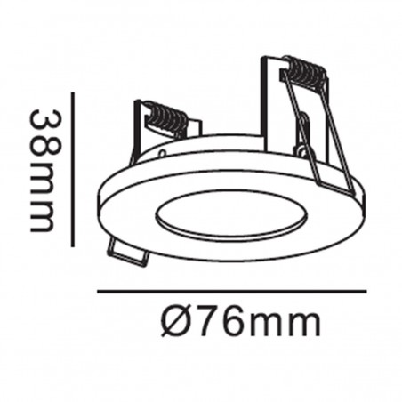 Oczko podtynkowe Lagos okrągłe 1xGU10 biała IP65 LP-440/1RS WH Light Prestige