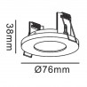 Oczko podtynkowe Lagos okrągłe 1xGU10 biała IP65 LP-440/1RS WH Light Prestige