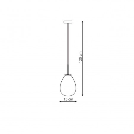 Lampa wisząca Fondi 1xE14 transparentna LP-1214/1P Light Prestige
