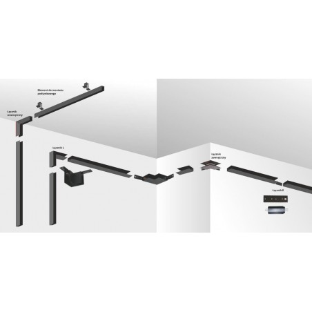 Magnetic Electric plate czarny LP-564-MAG BK Light Prestige