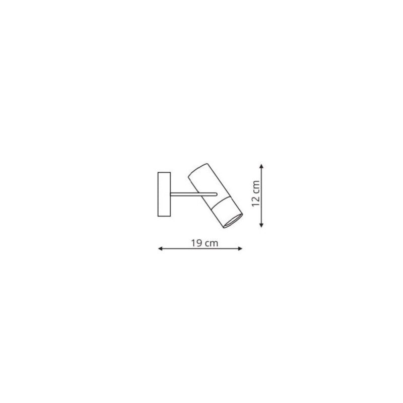 Kinkiet Bovino 1xGU10 czarny LP-1111/1W Light Prestige