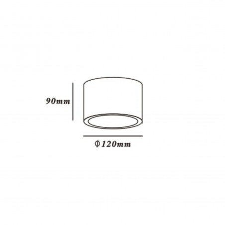 Oczko Camino oprawa natynkowa 1xES111 biała LP-1101/1SM WH Light Prestige