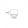 Oczko Camino oprawa natynkowa 1xES111 biała LP-1101/1SM WH Light Prestige